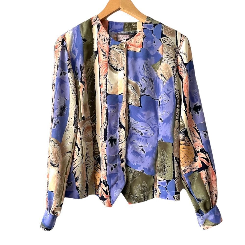 vintage bora bora multicolour blouse size S